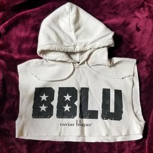 Caviar Blaque crop hoodie